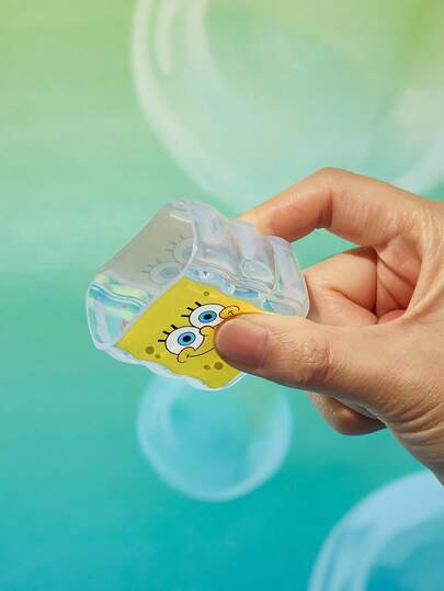 SpongeBob SquarePants | SHEIN Funda protectora para cable de datos, compatible con cargador de , diseño de dibujos animados, 3 piezas de protector de cargador (excluyendo el cable de datos)