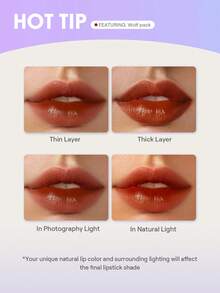 The Twilight Saga X SHEGLAM Immortality Lip Tint-Heart Beat Brand Beauty Makeup Face Paint Cosmetic For Women Girls Perfect For Fall Winter Ideal For Y2K Fancy Fashion Suitable For Birthday Christmas Present Party Ready Best Color