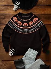 Whyspr Halloween Knits And Sweatshirts Limited Halloween Plus Size Sweaters Fall Winter Cloth For Women Autumn - Multicolor - View 1