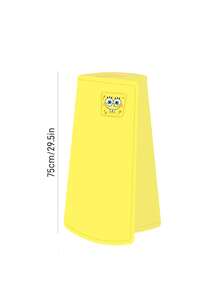 SpongeBob SquarePants | SHEIN 1 miếng khăn tắm siêu thấm, chất liệu thấm hút mềm mại, dây thun co giãn phù hợp với nhiều kích cỡ, dễ khô, có thể giặt bằng máy - Màu vàng - Xem 3