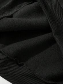 Girls Casual Fashionable Creative Cartoon Cup & Ballerina Girl Heart Graphic Print Crew Neck Sweatshirt, Suitable For Girls, Autumn Outfit Fall Winter Kids Graphic Sweatshirt Girls Black Sweatshirt Girls Long Sleeve Top Girl Sweatshirt Long Sleeve Kids Girls