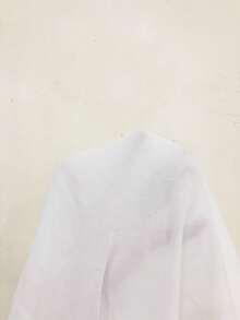 Franclia Áo sơ mi tay ngắn cổ bẻ màu trơn thường ngày dành cho nữ, mùa hè - trắng - Xem 5