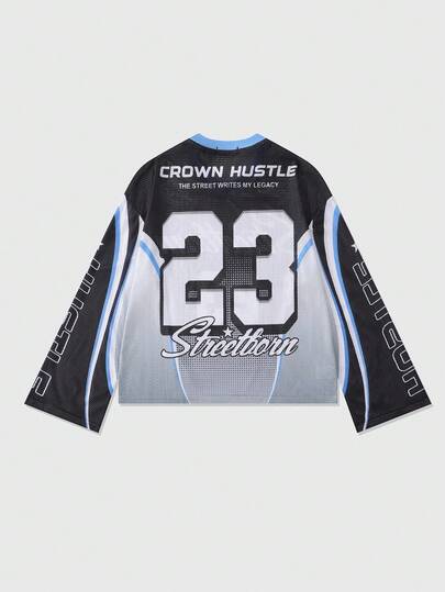 Street Life Camiseta de manga larga para hombre, corte holgado, otoño