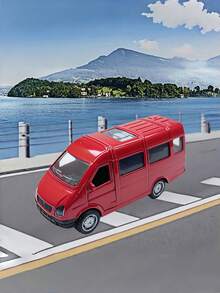Zazumi 1PC Bus Toy, A Van Model, A Door-Opening Toy Car, A Perfect Birthday Toy, Thanksgiving, Christmas Gifts, Easter Gifts, Back To School, Interacting With Friends And Classmates