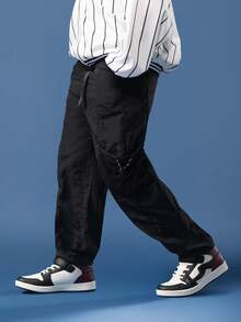 SUMWON Nylon Cargo Style Hiking Pants Relaxed Fit Mesh Panel Details Utility Pants With Drawstring Waist Elastic Ankle All Season Outdoor Adventure Boys Bottoms