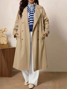 Zelara Áo khoác Trench Coat hai hàng khuy trơn màu cỡ lớn dành cho người đi làm thường ngày, Áo khoác Trench Coat tay dài ve có túi, Quần áo mùa đông dành cho nữ, Quần áo mùa đông dành cho nữ, Trang phục Halloween, Áo khoác Halloween, Quần áo công sở dành cho phụ nữ, Áo khoác công sở tối giản, Phù hợp để mặc hàng ngày, Đi làm, Tối giản, Thanh lịch và thời trang khi đi làm, Phong cách giản dị rộng rãi, Áo khoác trở lại trường, Áo khoác phong cách Old Money, Áo khoác mùa đông, Mùa thu, Mùa thu - Lạc đà - Xem 9