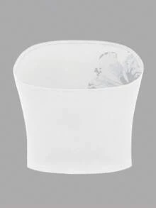 Sundraya 女式休闲简约花卉印花度假风紧身露肩上衣 - 彩色 - 查看 2