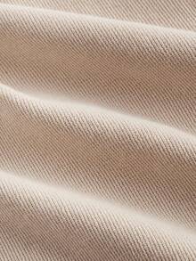 SHEIN MOD 淺卡其色3D花卉點綴優雅派對長款貼身連衣裙 - 卡其色 - 查看 4