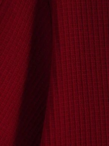 Manfinity LEGND 大码男士纯色短袖单排扣休闲口袋衬衫 - 紅色 - 查看 6