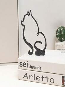 3pcs Dog Abstract Line Minimalist Wall Art Metal Sculpture Art Creative Ornaments Exquisite Home Office Desk Decoration Living Room Wall Decoration Best Gifts Birthday Graduation - Small Ornaments - View 12