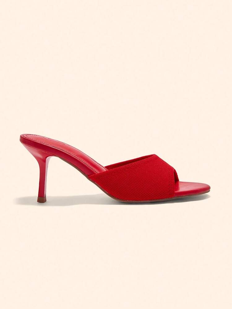 CUCCOO BASICS Women's Square Toe Slim High Heel Elegant Commuter High Heel Sandals For Christmas Spring Shoes Summer Shoes