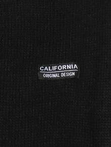 SHEIN 少女宽松圆领缀饰针织毛衣，秋冬休闲百搭百搭上衣