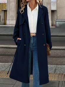 Solivie 女士保暖内衬风衣，秋冬外套，秋季