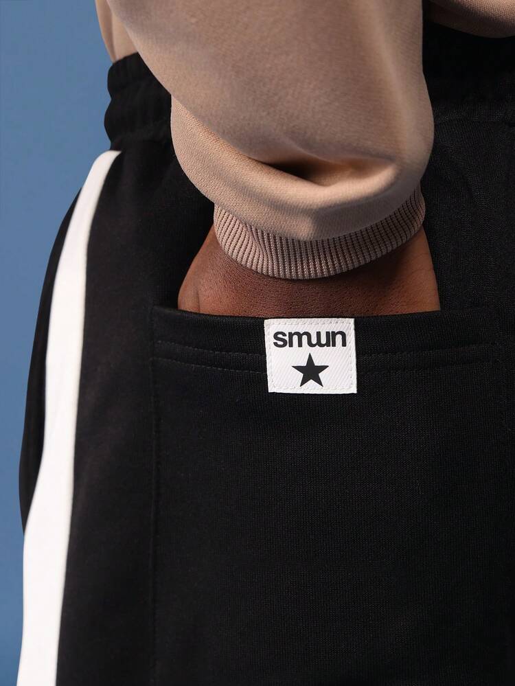 Varsity Logo Sweatshirt With Wide Leg Track Pants