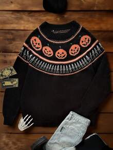 Whyspr Halloween Knits And Sweatshirts Limited Halloween Plus Size Sweaters Fall Winter Cloth For Women Autumn - Multicolor - View 3