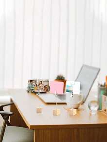 20/10/3PCS/Set Solid Wood Dining Table Card Holder Stands, Note Holder Stands, Photo Display - Suitable For Price Tags, Photos, Table Signs And Table Numbers