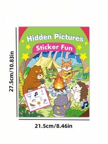 Zazumi 1PC Brain Teaser Quiet Book Find And Color Activity Sensory Learning Toy Educational Puzzle Games For Focus And Early Development - Multicolor - View 3