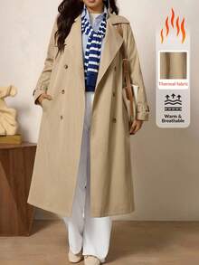 Zelara Áo khoác Trench Coat hai hàng khuy trơn màu cỡ lớn dành cho người đi làm thường ngày, Áo khoác Trench Coat tay dài ve có túi, Quần áo mùa đông dành cho nữ, Quần áo mùa đông dành cho nữ, Trang phục Halloween, Áo khoác Halloween, Quần áo công sở dành cho phụ nữ, Áo khoác công sở tối giản, Phù hợp để mặc hàng ngày, Đi làm, Tối giản, Thanh lịch và thời trang khi đi làm, Phong cách giản dị rộng rãi, Áo khoác trở lại trường, Áo khoác phong cách Old Money, Áo khoác mùa đông, Mùa thu, Mùa thu - Lạc đà - Xem 4