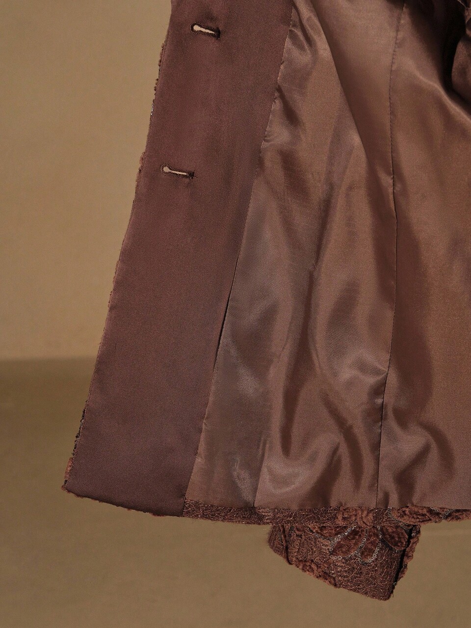 Textured Sequin Shoulder Elegant Office Lady Blazer