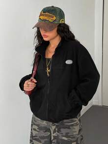 Teen GirlFleece Jacket, Fashion Casual Versatile New Fleece Sweatshirt Jacket For Autumn/Winter Fall