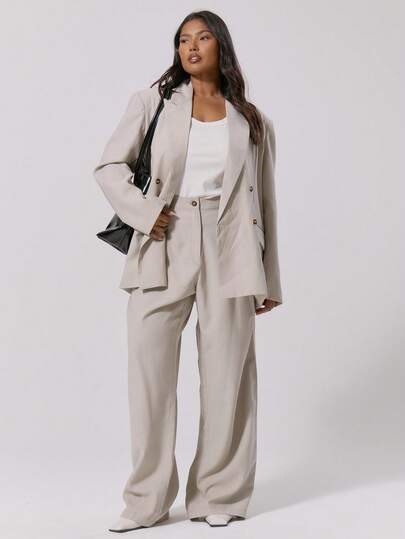 MUSERA Pantalones anchos con pliegues de talla grande, solo para salir de noche, con estilo sexy y urbano, para otoño e invierno