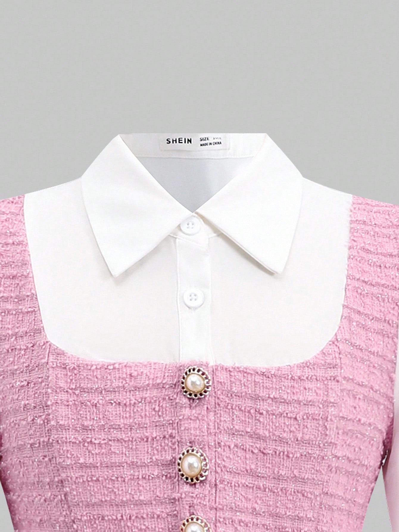 فستان بياقة وأكمام طويلة مريح وبسيط للفتيات المراه...