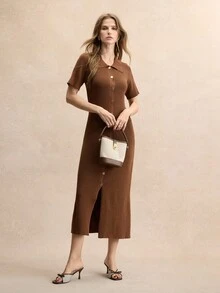 Rosivie Giày cao gót vải lanh Pháp thời trang thanh lịch cho nữ - Cà phê nâu - Xem 8
