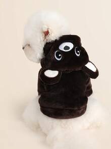 PETSIN 1pc Pet Clothing, Cute Brown Bear Shaped Transformation Outfit, Suitable For Cats And Dogs To Wear Warm Hoodies In Autumn And Winter Weather