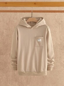 Manfinity NXTstreet 2 件套男士休闲针织长袖修身连帽衫运动衫和抽绳腰裤套装，秋季服装，冬季 - 彩色 - 查看 2