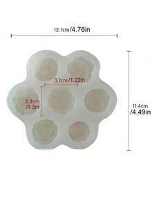 Moldes de silicona con aroma de flores de peonía y rosa 3D para decoración de velas, DIY artesanía con resina epoxi, yeso y arcilla