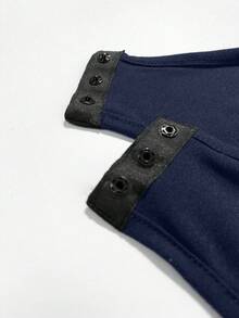 EMERY ROSE Mono de mujer de unicolor con cuello alto, manga larga y media cremallera, informal