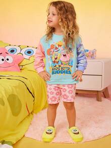 SpongeBob SquarePants | SHEIN Cute Embroidery Cartoon Yellow Children's Non-Slip Indoor Elastic Band Slippers Toddlers & Kids Soft Plush Warm House Shoes, Lightweight And Durable EVA Sole, Unisex For Boys And Girls Home Bedroom Air-Conditioned Room,Spring & Autumn & Winter