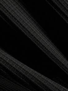 Manfinity Homme Plus Size Men's Solid Color Short Sleeve Single-Breasted Casual Pocket Shirt - Black - View 5