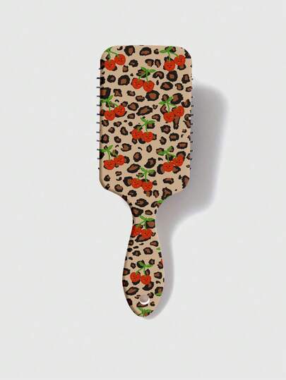 Kawaii Bowknot Leopard Print Air Cushion Massage Hair Brush