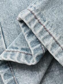 DAZY 青少年女孩休闲牛仔裤 - 淺色水洗藍 - 查看 9