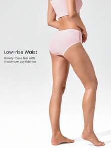 GLOWMODE 2 Packs Modal Silky Smooth Low-Rise Waist Contrast Waist Hem Briefs Underwear Daily Casual