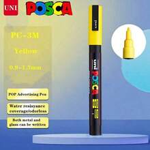 SHEIN UNI 全新包装油漆马克笔套装和单支装 1M 3M 5M 水性颜料永久性丙烯笔涂鸦艺术学校用品 - 3M 0.9-1.3MM - 查看 22