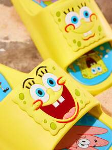 SpongeBob SquarePants | SHEIN 儿童泡沫滑梯 - 黃色 - 查看 6