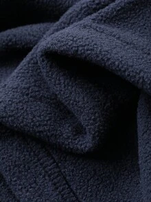 DAZY 青少年男孩半拉链插肩长袖宽松休闲运动衫套装 - 藏蓝色 - 查看 9