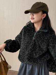 Dazy Kids 青少年女孩日常休闲运动衫 - 灰色 - 查看 8