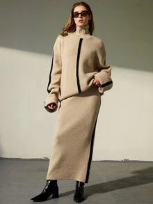 Aveloria Modichic 新款休闲宽松超大长款毛衣裙