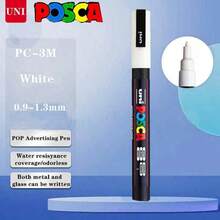 SHEIN UNI 全新包装油漆马克笔套装和单支装 1M 3M 5M 水性颜料永久性丙烯笔涂鸦艺术学校用品 - 3M 0.9-1.3MM - 查看 24