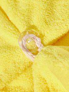 SpongeBob SquarePants | SHEIN 1pc Cute Cartoon Embroidered Super Absorbent Hair Drying Cap, Suitable For All Hair Types And Volumes, Quick Drying Hair Drying Towel Wrap - Yellow - View 8