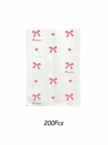 200 Peças Sacolas de Presente com Alça de 4,7 x 6,7 Polegadas em Papel Kraft Marrom Granel para Casamento, Festa de Aniversário, Lembrancinhas e Artesanato - Multicolorido - Visão 7