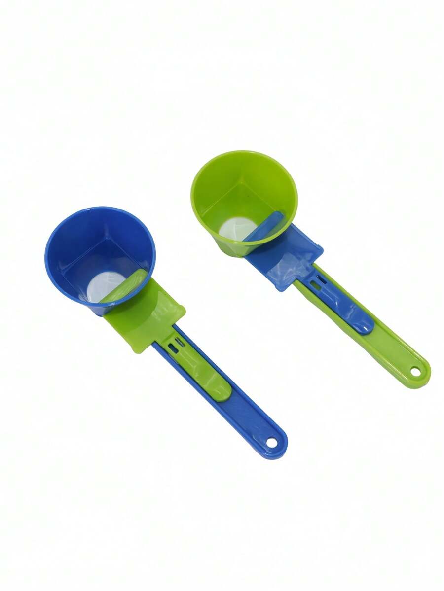 Zazumi 1 pieza Cuchara medidora deslizante multiusos creativa para el hogar, la cocina, la oficina, el gimnasio, herramienta de dosificación portátil y precisa - Multicolor - Ver 1