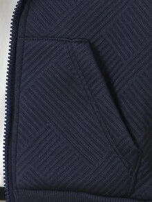 2pcs Set Cute Cartoon Print Zip-Up Hoodie Jacket & Pants Suit, Casual Streetwear Skateboard Comfortable Autumn/Winter, Christmas Fall - Royal Blue - View 6