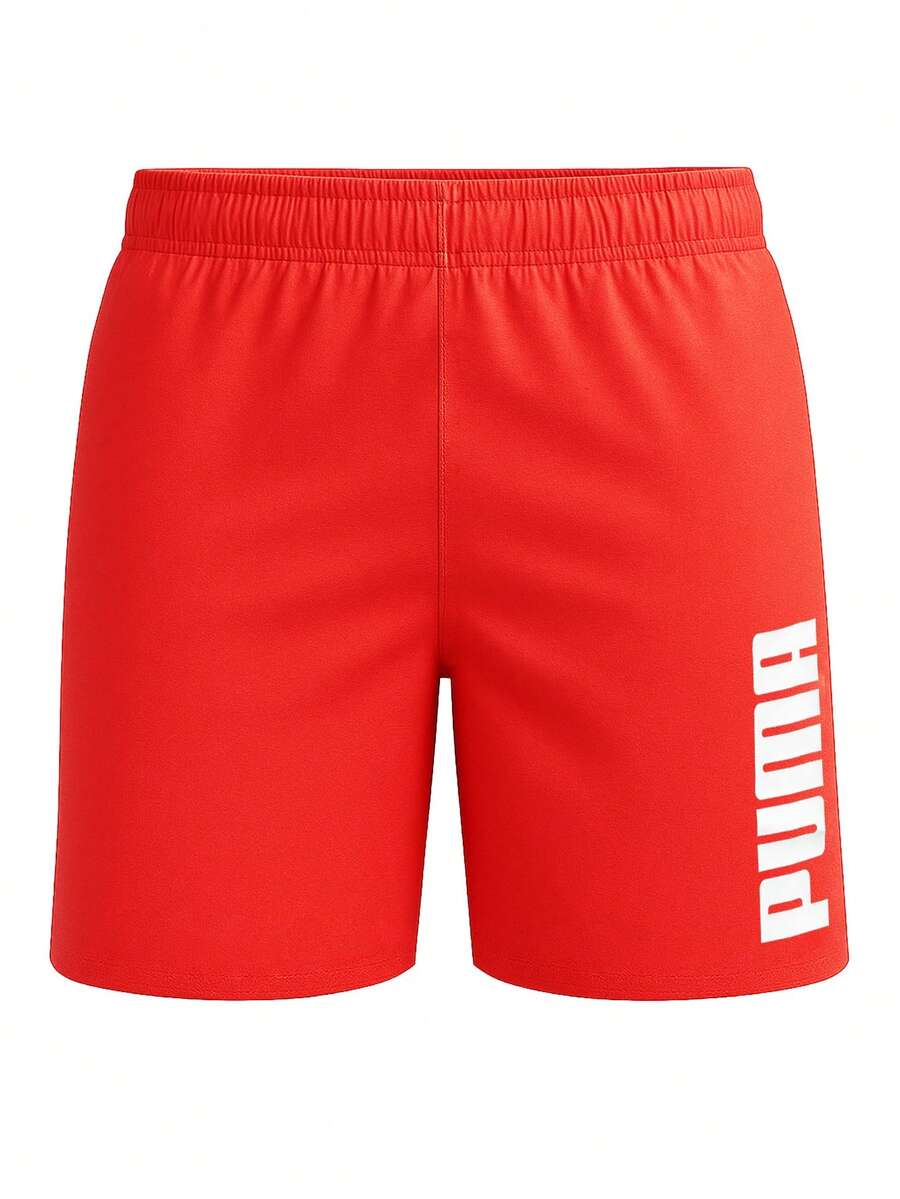 Puma Mens Swim Shorts Red - Red - View 1