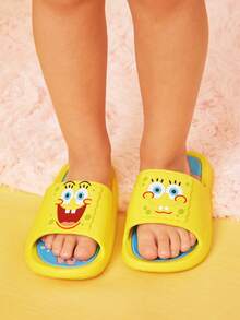 SpongeBob SquarePants | SHEIN 儿童泡沫滑梯 - 黃色 - 查看 2