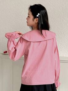 DAZY Tween Girls Casual Daily Shirt - Pink - View 3