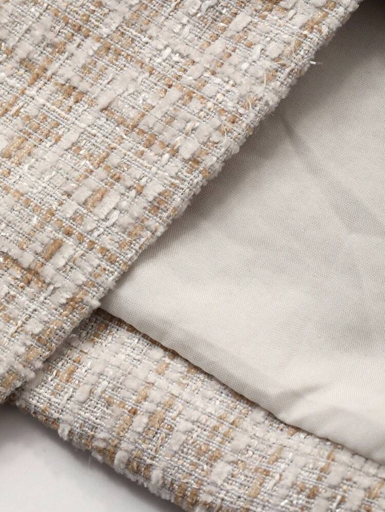 Women's Elegant Commuter Cropped Jacket And Skirt 2 Pieces Set